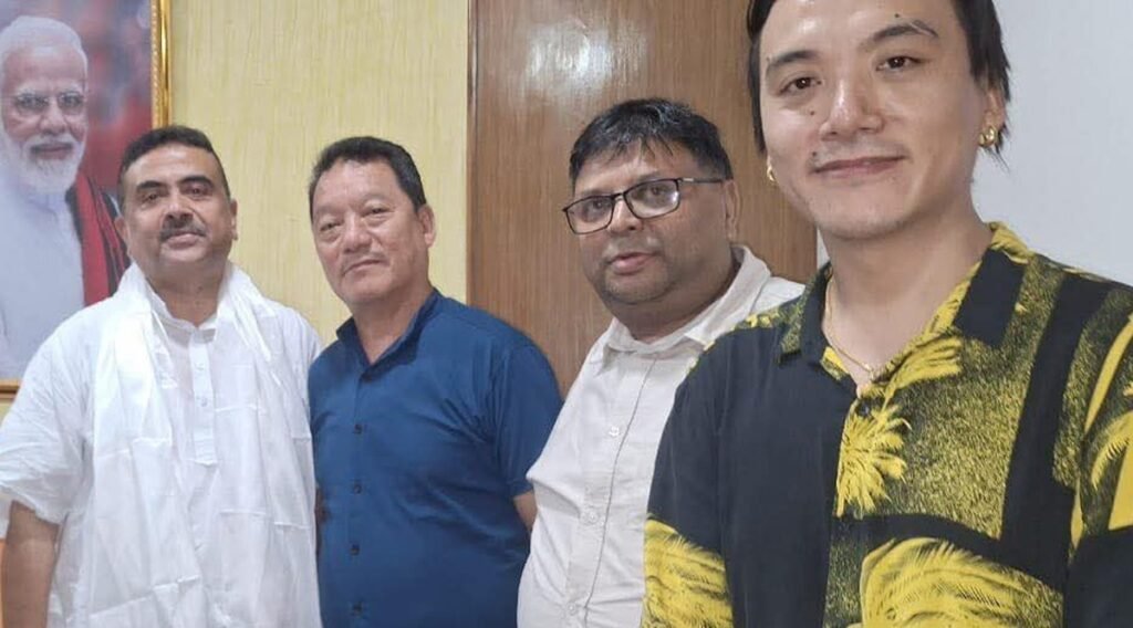 विमल गुरुङको शुभेन्दु अधिकारीसित भेट